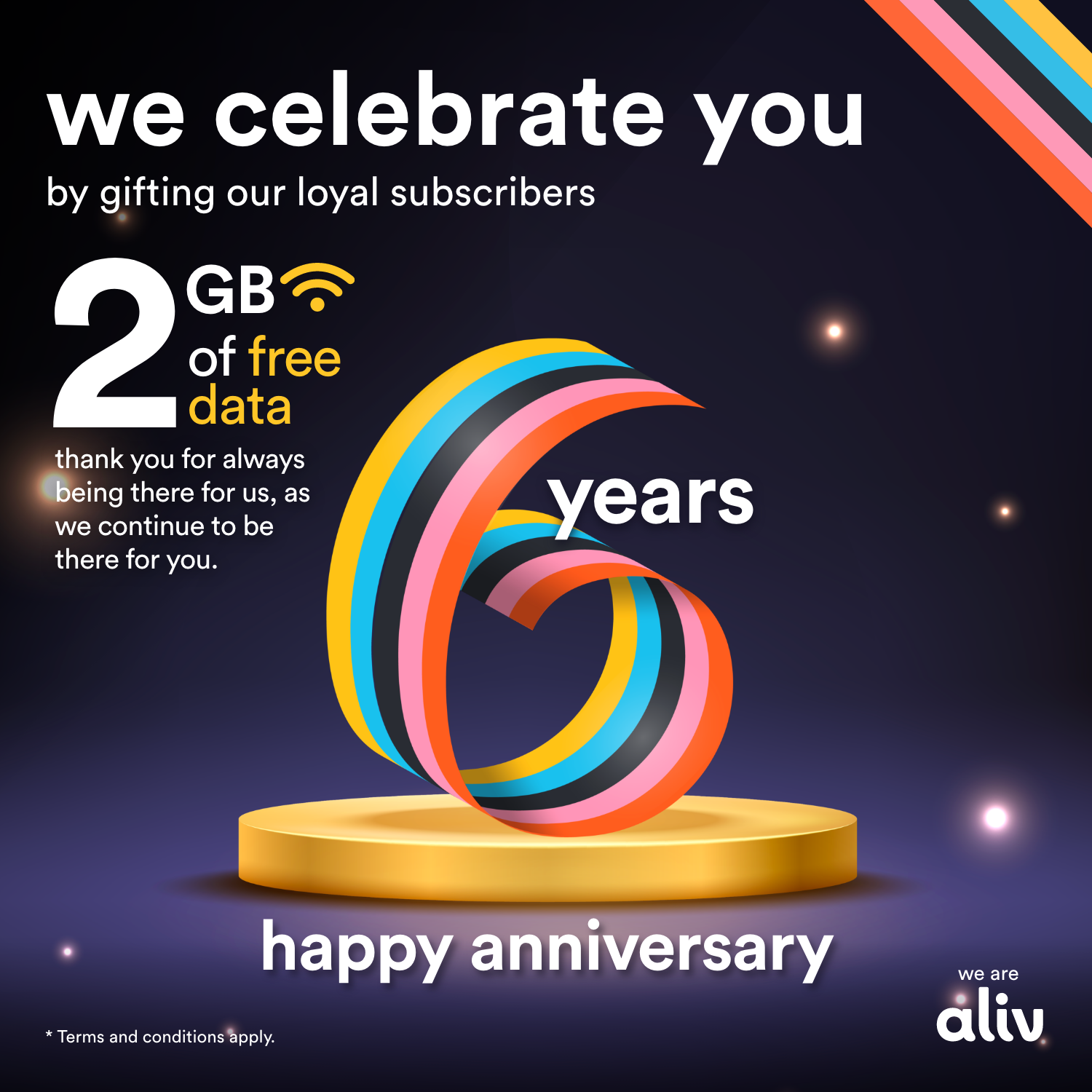 Celebrate ALIV’s Year 6 with 5GB Free!